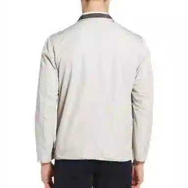 佛朗尼·齐拉 时尚个性立领夹克外套 男款 白灰