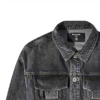 Balmain SS23 Denim Jacket Black