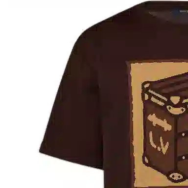Louis Vuitton SS24 Cartoon Print T-Shirt Brown
