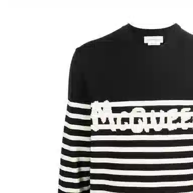 Alexander McQueen Logo Striped Sweater