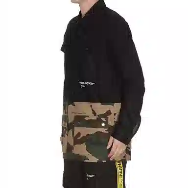 OFF-WHITE SS19 Camo Patchwork Jacket