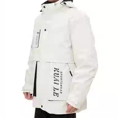 JEEP SPIRIT Casual Letter Print Padded Jacket