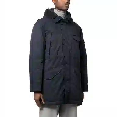 Stone Island Navy Hooded Jacket