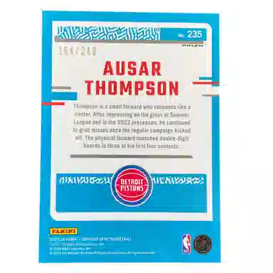 PANINI 2023-24 Optic RC 164249