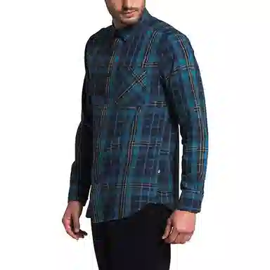 The North Face Colorblock Plaid Shirt Navy