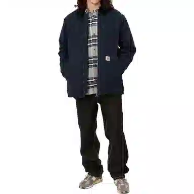 Carhartt WIP Zip Patchwork Collar Jacket Navy