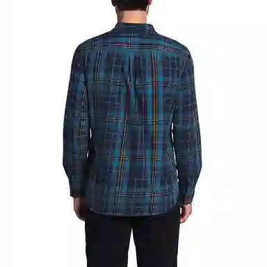 The North Face Colorblock Plaid Shirt Navy