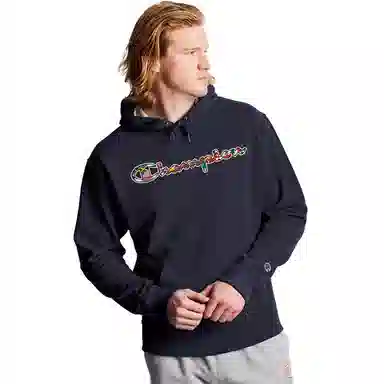 Champion Hooded Fleece Sweatshirt Navy