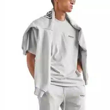 REPRESENT SS22 Logo Crewneck T-Shirt Grey