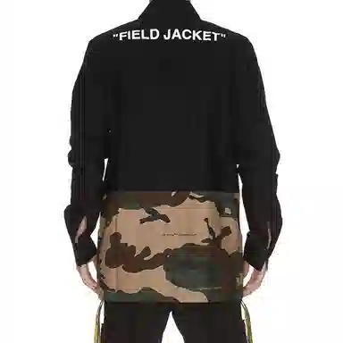 OFF-WHITE SS19 Camo Patchwork Jacket