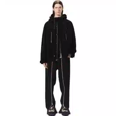 速写 纯色中腰直筒休闲裤 男款