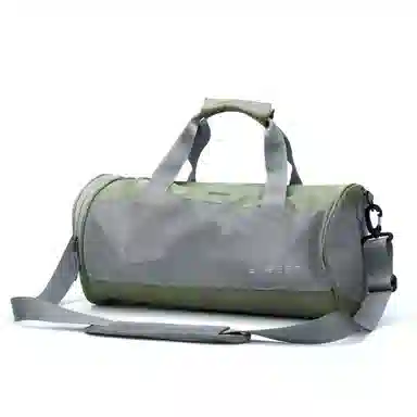 真维斯 休闲简约高颜值时尚短途出差旅行大容量休闲百搭运动多功能外出 锦纶 健身包单肩包斜挎包背包 常规 男女同款 灰绿