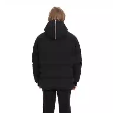 False Perception Big Zipper Down Jacket Black