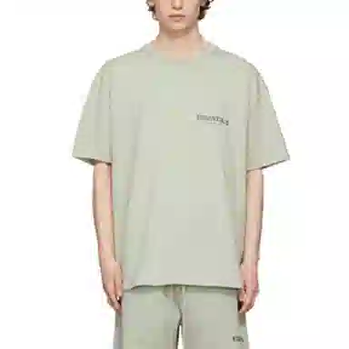 Fear of God Essentials FW21 GreenConcrete LogoT