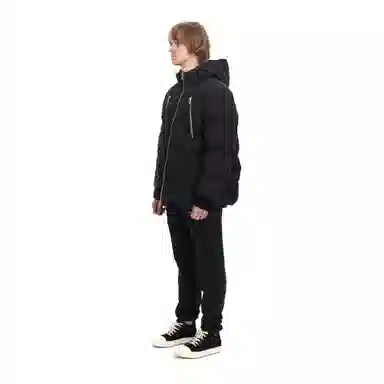 False Perception Big Zipper Down Jacket Black