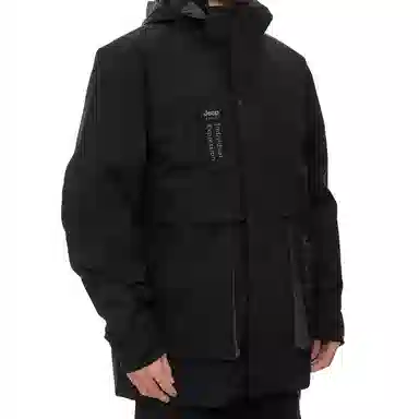 JEEP SPIRIT Casual Letter Print Padded Jacket