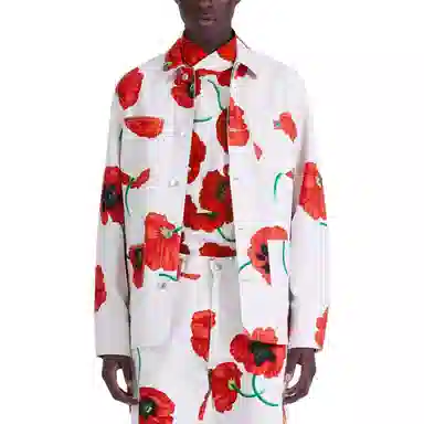 KENZO x Nigo FW22 Poppy Print Jacket White