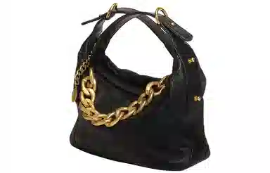 妙迪 新款黑金高级感时尚小众菱格 真皮羊皮 链条包饺子包单肩斜挎包 女款 多色