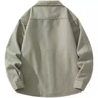 帕丁顿熊 绅士小熊玫瑰花高端万针刺绣休闲潮流百搭美式宽松长袖衬衫 男女同款