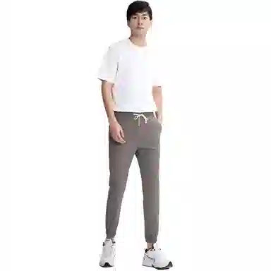 依文 松紧腰小脚哈伦收口休闲裤 男款