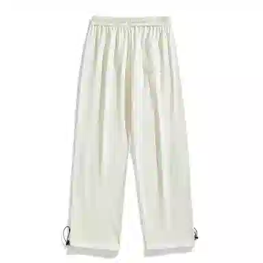 海底小纵队 美式高街基础字母印花潮流时尚百搭显瘦日常通勤简约基础拼接直筒休闲裤 男女同款