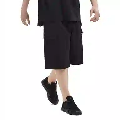 Y-3 Wool Cargo Shorts Black