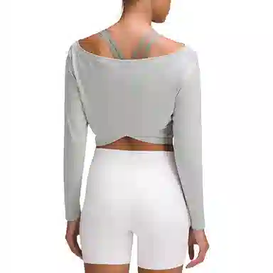 lululemon Cropped Long-Sleeve Cupro Boatneck T