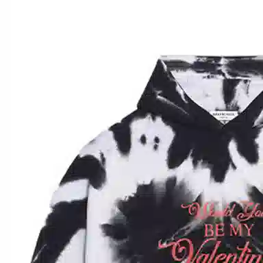 Balenciaga SS22 Tie-Dye Hoodie Black