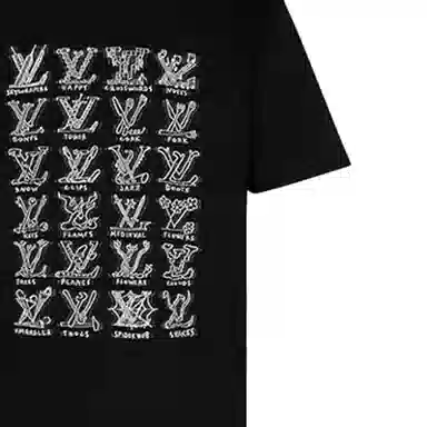 Louis Vuitton Logo T-Shirt Black