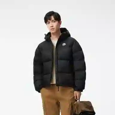 熊猫 时尚休闲防风防泼水保暖抗寒外套面包羽绒服 男女同款