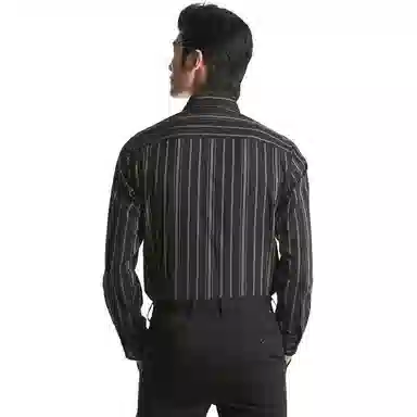 K-BOXING Black Striped Shirt