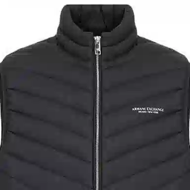 Armani Exchange SS22 Quilted Vest Black