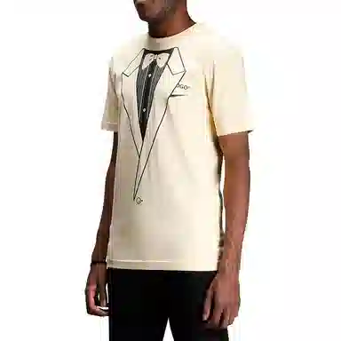 OFF-WHITE Large Logo T-Shirt Vanilla