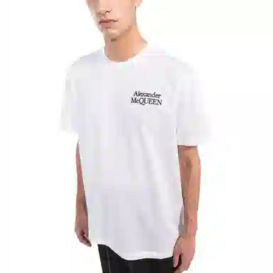 Alexander McQueen SS22 White Logo Tee