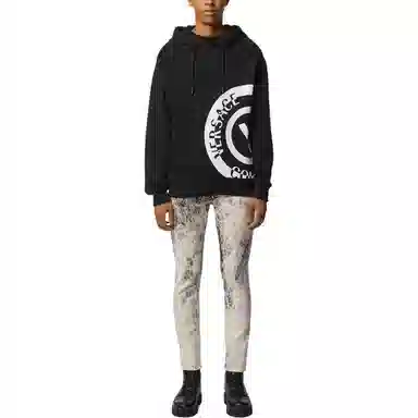 Versace Jeans Couture Bleached Slim Low-Rise Jeans White