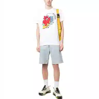 DSQUARED2 SS23 Logo Print Crewneck T-Shirt White