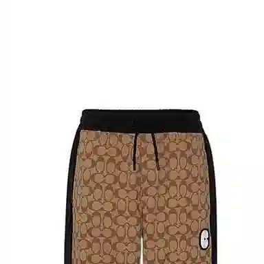 COACH FW22 Logo Print Track Pants Khaki