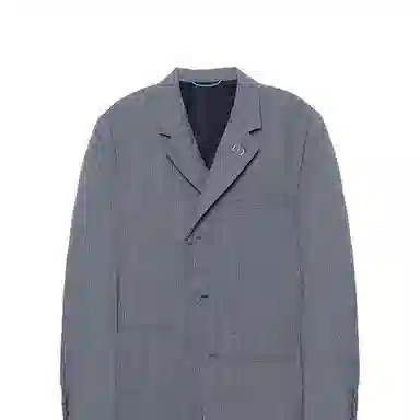 DIOR SS21 Prince of Wales Blazer Gray