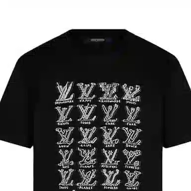 Louis Vuitton Logo T-Shirt Black