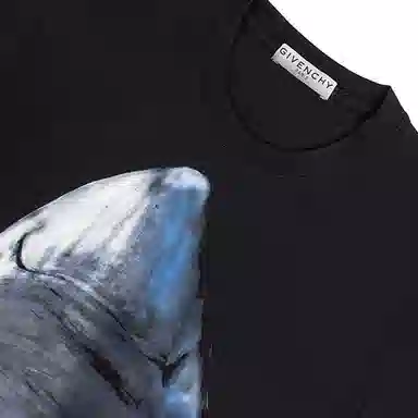 Givenchy Shark Print Slim Fit T-Shirt Black