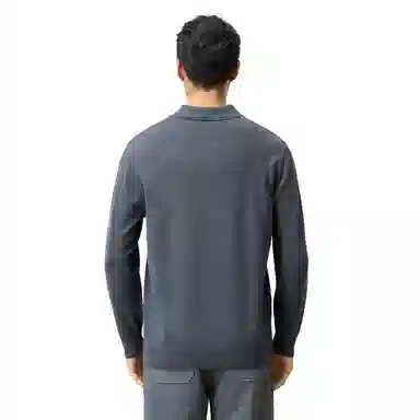 恒源祥 针织时尚翻领纯色毛衣 男款