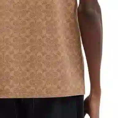 COACH Logo Print SS24 T-Shirt Brown