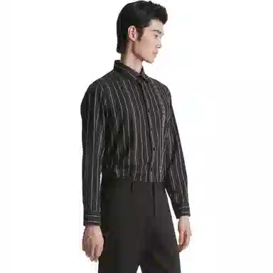 K-BOXING Black Striped Shirt