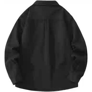 帕丁顿熊 绅士小熊玫瑰花高端万针刺绣休闲潮流百搭美式宽松长袖衬衫 男女同款