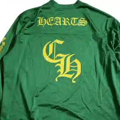 Chrome Hearts SS24 V-Neck Long Sleeve Tee Green