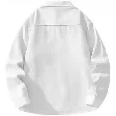 帕丁顿熊 绅士小熊玫瑰花高端万针刺绣休闲潮流百搭美式宽松长袖衬衫 男女同款