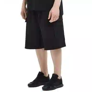 Y-3 Wool Cargo Shorts Black