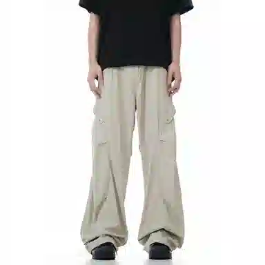 寻星记 美式复古伞兵风宽松多口袋休闲裤 男女同款