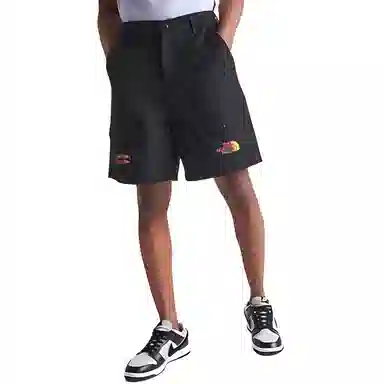 The North Face Logo Print Shorts Black