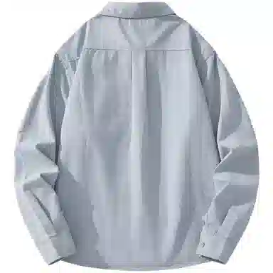 帕丁顿熊 绅士小熊玫瑰花高端万针刺绣休闲潮流百搭美式宽松长袖衬衫 男女同款